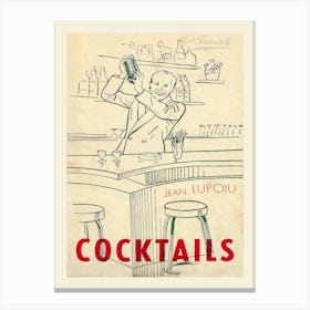 Cocktails Jean Lupoiu Canvas Print