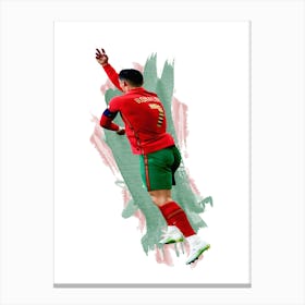 Ronaldo Portugal Painting Canvas Print