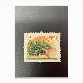 Canadian Postage Stamp 2 Canvas Print