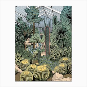 Kew Gardens Cacti Canvas Print
