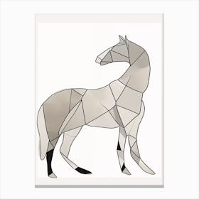 Horse Line Art Abstract 1 Canvas Print