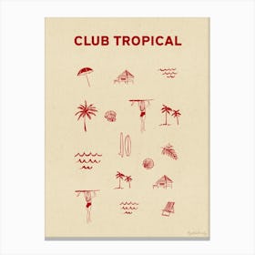 Club Tropical 1 Canvas Print