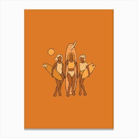 Girl Gang Orange  - Tropicool Studio Canvas Print