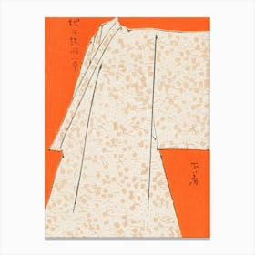 Japanese Robe Illustration, Watanabe Seitei Canvas Print