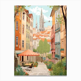 Bilbao Spain 1 Illustration Canvas Print