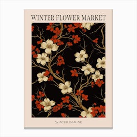 Winter Jasmine 3 Winter Flower Market Poster Canvas Print