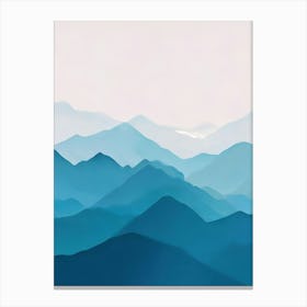 Abstract Mountains 3 Canvas Print