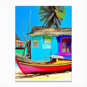 Lamu Island Kenya Pop Art Photography Tropical Destination Canvas Print