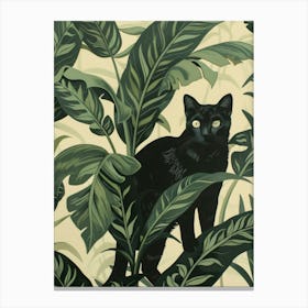 Cat In The Jungle 3 Canvas Print