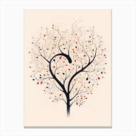 Swirl Tree Pattern 3 Canvas Print