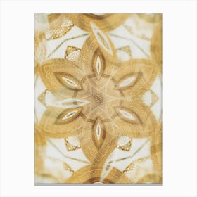 Golden A Pattern Canvas Print