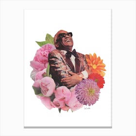 Ray Charles Collage Canvas Print