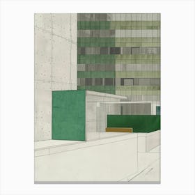 Green Building Canvas Print