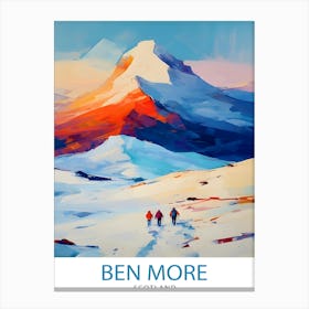 Ben More Scotland Print Crianlarich Munro Poster Scottish Mountain Art Ben More Hiking Decor Highland Landscape Wall Art Walkers Gift Canvas Print