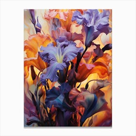 Iris Flowers Canvas Print