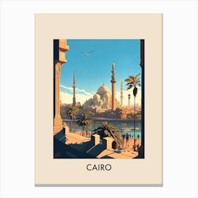 Cairo Egypt 2 Vintage Travel Poster Canvas Print