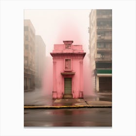 Pink Building 1 Canvas Print