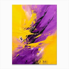 Abstract - Purple And Yellow Canvas Print