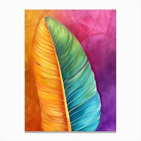 Colorful Leaf Canvas Print