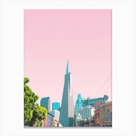 Iconic Pyramid Building In The City Of San Francisco California Canvas Print