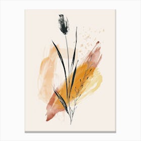 Pastel Harmony Mid Century Style Canvas Print