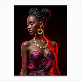 Beautiful African Woman 1 Canvas Print