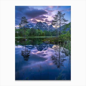 Mountains At Dusk Canvas Print