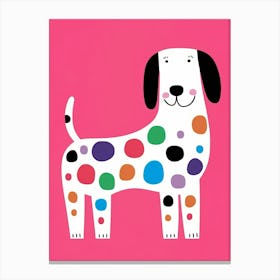 Polka Dot Dog 3 Canvas Print