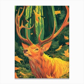 Deer In The Forest 23 Canvas Print