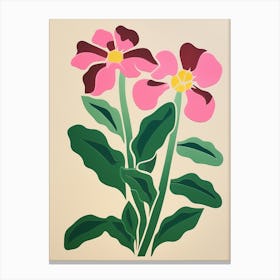 Cut Out Style Flower Art Orchid 4 Canvas Print