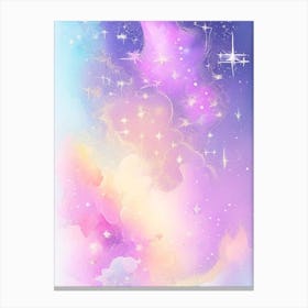 Star Formation Gouache Space Canvas Print