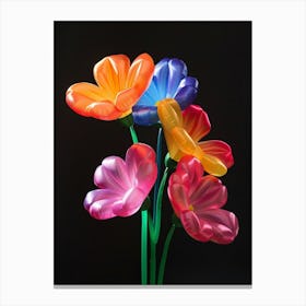 Bright Inflatable Flowers Forget Me Not 2 Canvas Print