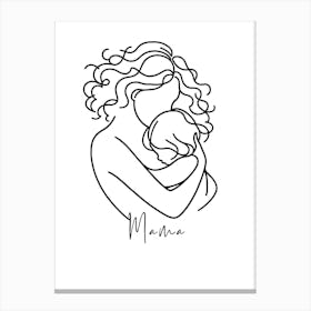 Mother And Child, Mother's Day, Mama Love, Mother's Love Canvas Print