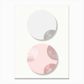 Pink And Grey Canvas Print