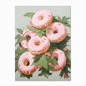 Pink Donuts 1 Canvas Print