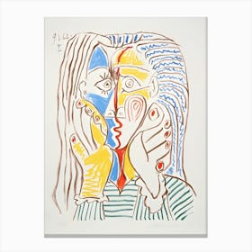 'The Kiss' by Pablo Picasso Canvas Print