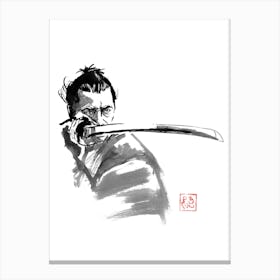 Samurai En Garde 03 Canvas Print
