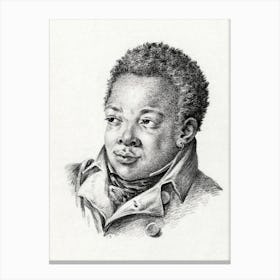 Portrait Of A Black Man, Jean Bernard Canvas Print