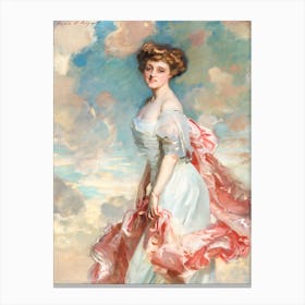 Lady In Pink 2 Canvas Print