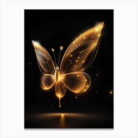Golden Butterfly 3 Canvas Print
