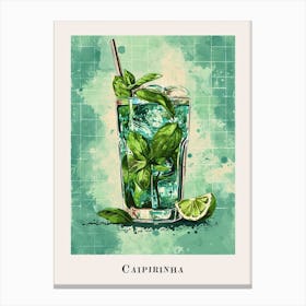 Caipirinha Tile Poster 4 Canvas Print