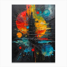 Abstract Painting Vibrant colors Canvas Print