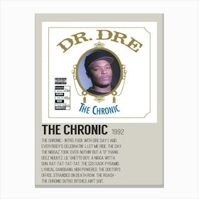 Dr Dre The Chronic 1992 Poster 2 Canvas Print