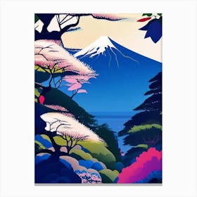 Fuji Hakone Izu National Park Japan Pop Matisse Canvas Print