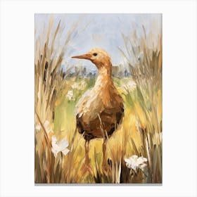 Bird Painting Kiwi 3 Canvas Print