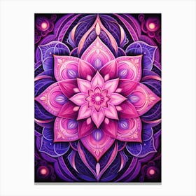 Symmetrical Mandalas Geometric Illustration 13 Canvas Print