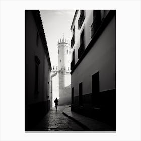 Valladolid, Spain, Black And White Analogue Photography 3 Canvas Print