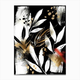 Abstract Leaves 55 Canvas Print