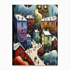 Snowy London Canvas Print