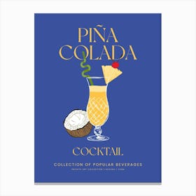 Pina Colada Cocktail Canvas Print